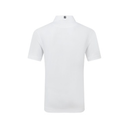 Koszulka golfowa polo FootJoy Stretch Pique Solid Athletic Fit, (męska, biała, rozm. XXL)