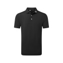 Koszulka golfowa polo FootJoy Stretch Pique Solid Athletic Fit, (męska, czarna, rozm. XL)