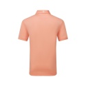 Koszulka golfowa polo FootJoy Stretch Pique Solid Athletic Fit, (męska, łososiowa, rozm. M)