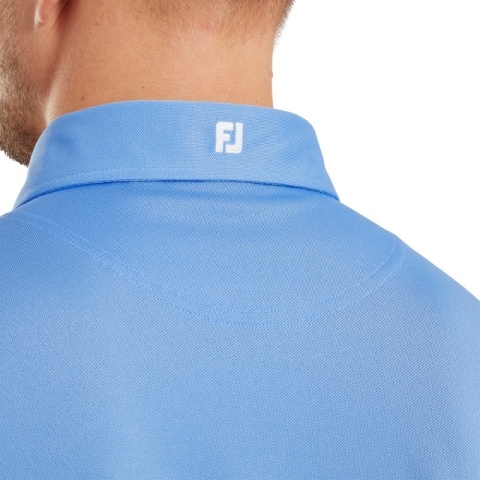 FootJoy Stretch Pique Solid Athletic Fit Golf Polo Shirt (Men's, Blue, Size XL)