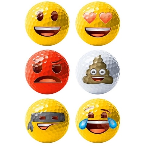 Piłki golfowe EMOJI 6-PACK