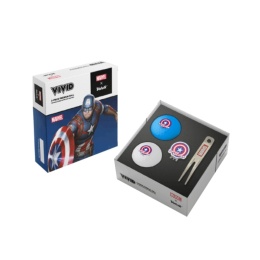 Piłki golfowe MARVEL X VOLVIK - Zestaw Prezentowy CAPITAN AMERICA