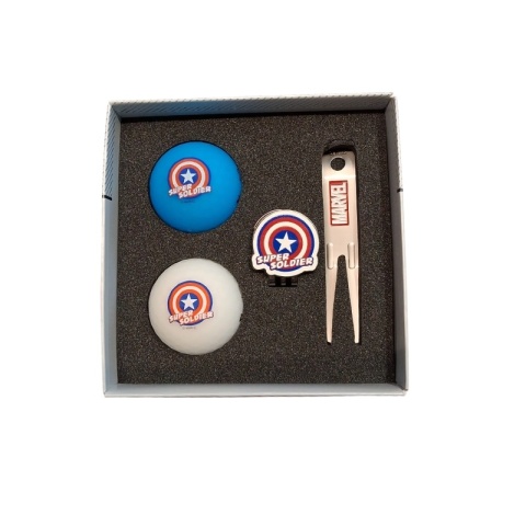 Piłki golfowe MARVEL X VOLVIK - Zestaw Prezentowy CAPITAN AMERICA