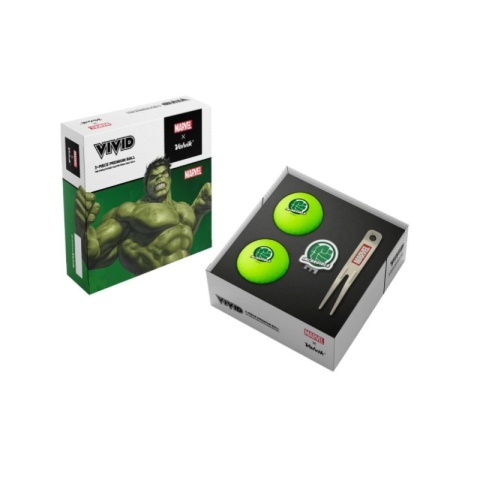 Piłki golfowe MARVEL X VOLVIK - Zestaw Prezentowy HULK