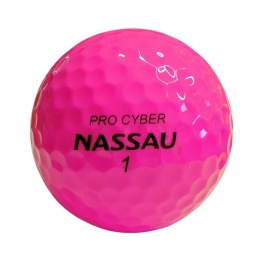NASSAU PRO CYBER golf balls (pink, 3 pcs.)