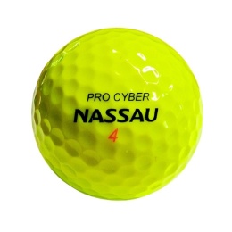 NASSAU PRO CYBER golf balls (yellow, 3 pcs.)