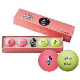 Piłki golfowe VOLVIK × DISNEY - Zestaw Prezentowy, Minnie Mouse Pack