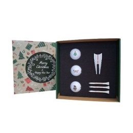 Piłki golfowe, zestaw prezentowy GOLF PLAYER Merry Christmas Pack (3 piłki)