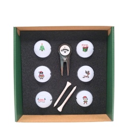 Piłki golfowe, zestaw prezentowy GOLF PLAYER Merry Christmas Pack (6 piłek)