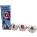 Piłki golfowe, zestaw prezentowy Merry Christmas (3 piłki)