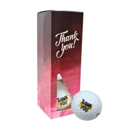Piłki golfowe, zestaw prezentowy Thank You (3 piłki)