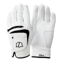 Wilson GRIP PLUS 25 Golf Glove, Men's RH, White, Size S (Left-Handed Golfer)