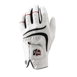 Wilson Grip Plus Golf Glove, Size ML, White (Left-Handed Golfer)