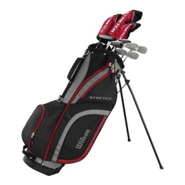 Zestaw kijów do golfa Wilson STRETCH XL (10 kijów i torba), męski, grafit, gracz praworeczny