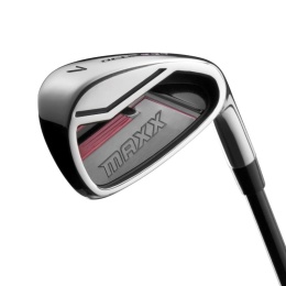 Zestaw kijów ironów do golfa Wilson DEEP RED MAXX, 5-PW-SW (7 kijów, meski, stal, regular, gracz praworęczny)