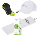 Golfer Gift Set, Callaway E02, Hat, Towel, Socks and Balls