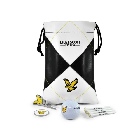 Zestaw prezentowy dla golfisty - LYLE-SCOTT - ARGYLE LINKS POUCH (Piłka, Tee, Markery, Divot Tool)