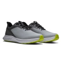 FootJoy Golf Shoes, FJ PULSE (Men's, GREY-GREY-LIME), Size 43
