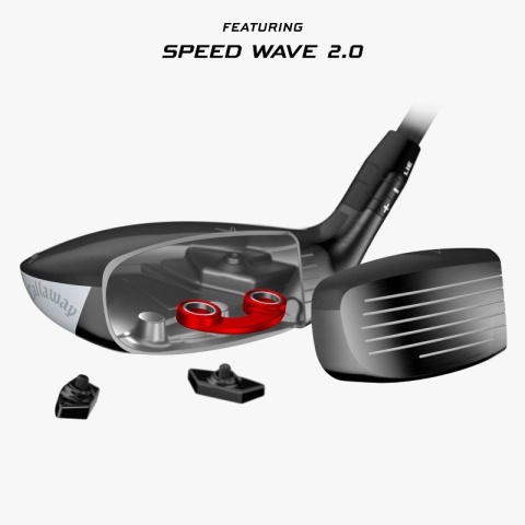 Kij golfowy hybryda Callaway Quantum Max Fast H5, szaft grafitowy Vanquish 40, Regular