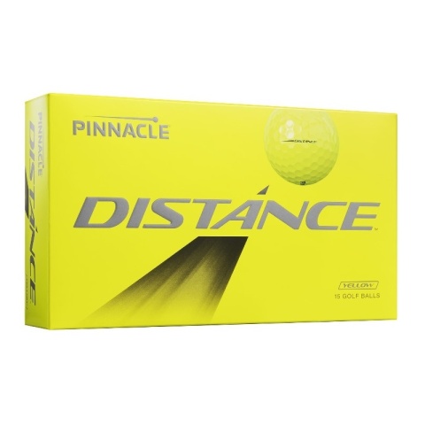 Piłki golfowe PINNACLE Distance, model 2025, (żółte, 15 szt.)