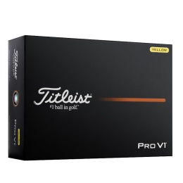 Piłki golfowe TITLEIST PRO V1 model 2025, basic (zolte, 12 szt.)