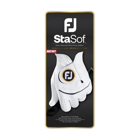 Rękawica golfowa FOOTJOY StaSof, skóra cabretta najwyzsza jakosc, FJ (biała, rozm. S)