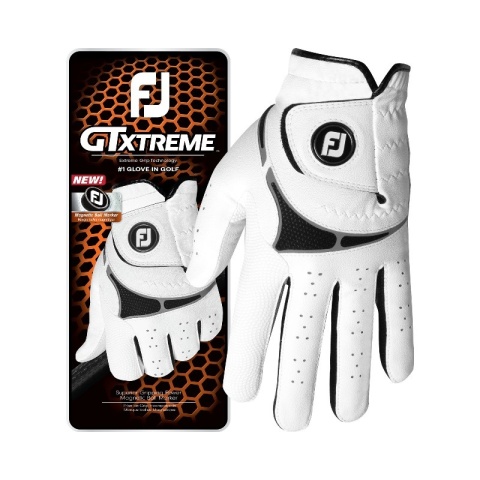 FootJoy GTxtreme LRL Golf Glove (White, Size S) with Marker
