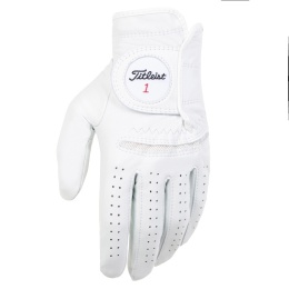 TITLEIST Perma Soft Cabretta Leather Golf Glove (MLH Men's, White, Right-Handed, Size S)