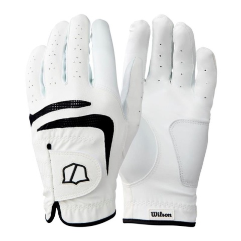 Wilson Grip Plus golf glove, mens-cadet, size-ML, white, mod. 2025