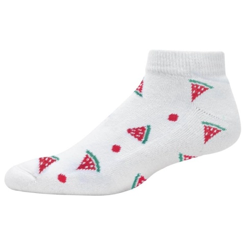 FootJoy Fruits Women's Socks (Ankle Socks, White with Fruit Pattern, One Size)