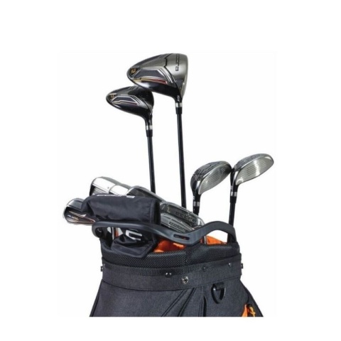 Zestaw kijów Cobra Fly XL Black-Gold, model 2025 męski, 10 kijów z torbą na wózek, stalowe szafty set