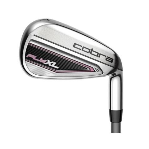 Cobra Fly XL Black-Pink Club Set, Model 2025, 10 Clubs with Cart Bag, Graphite Shafts Set