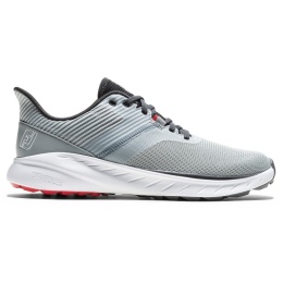 Buty do gry w golfa FootJoy, FJ FLEX (męskie, szaro-granatowe z siatką), bez kolców rozm. 43