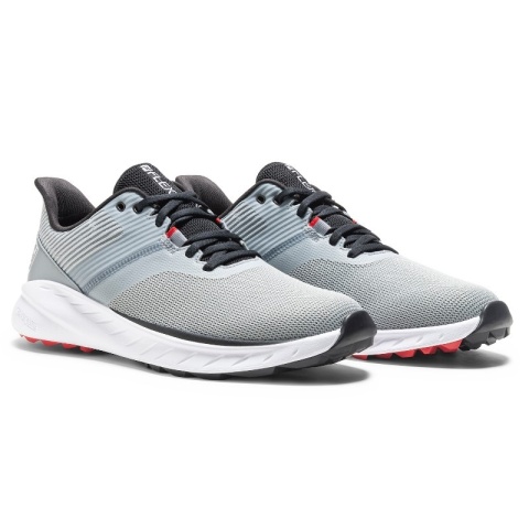 Buty do gry w golfa FootJoy, FJ FLEX (męskie, szaro-granatowe z siatką), bez kolców rozm. 43