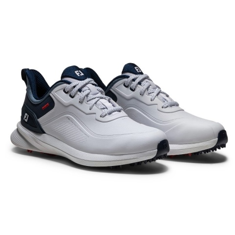 Buty do gry w golfa FootJoy, FJ PRO SL 26 (męskie, biało-niebiesko-czerwone), rozm. 44