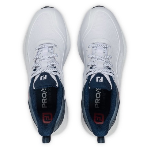 Buty do gry w golfa FootJoy, FJ PRO SL 26 (męskie, biało-niebiesko-czerwone), rozm. 44