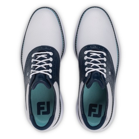 Buty do gry w golfa FootJoy, TRADITIONS 26 (męskie, biało-niebieskie), rozm. 43