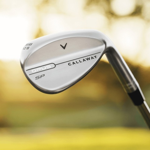 Callaway Opus Brushed Chrome Wedge Golf Club, 54-14 Steel Shaft