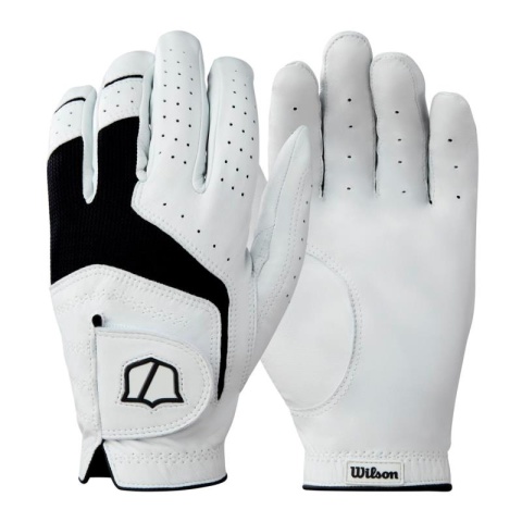 Wilson CONFORM golf glove, mod. 2025, men's size S, left hand player, white, cabretta