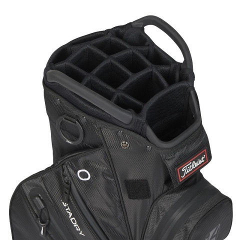 Torba golfowa Titleist Cart 14 StaDry Black, czarna na wózek golfowy