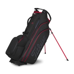 Torba golfowa Titleist Hybrid 14 StaDry (na nóżkach/standbag), wodoodporna, czarno-czerwona