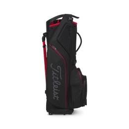 Torba golfowa Titleist Hybrid 14 StaDry (na nóżkach/standbag), wodoodporna, czarno-czerwona