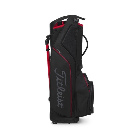 Titleist Hybrid 14 StaDry Golf Bag (Stand Bag), Waterproof, Black/Red