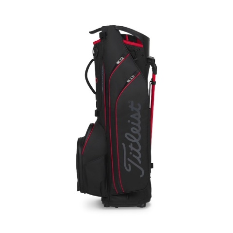 Titleist Hybrid 14 StaDry Golf Bag (Stand Bag), Waterproof, Black/Red