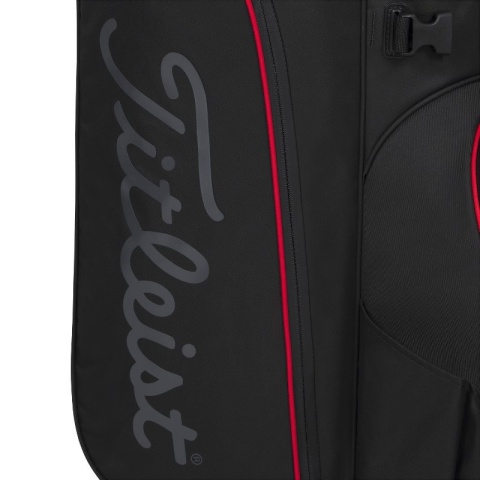 Titleist Hybrid 14 StaDry Golf Bag (Stand Bag), Waterproof, Black/Red