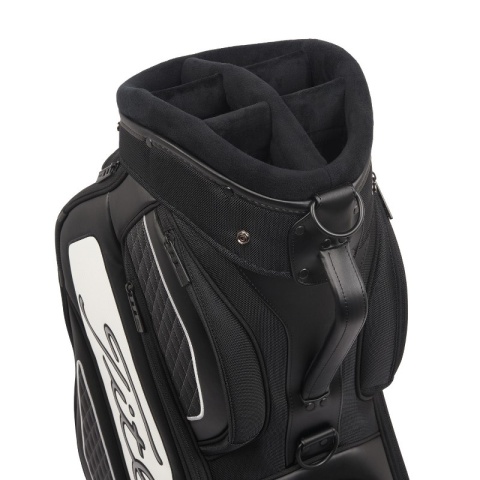 Torba golfowa Titleist Tour Staff Bag midsize, model 2026, czarno-biała