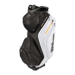 Torba golfowa Wilson Alpine, na wózek (cartbag), czarno-biało-pomarańczowa