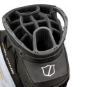 Torba golfowa Wilson Alpine, na wózek (cartbag), czarno-biało-pomarańczowa