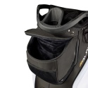 Torba golfowa Wilson Alpine, na wózek (cartbag), czarno-biało-pomarańczowa