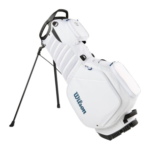 Torba golfowa Wilson TALUS 5 (z nóżkami, standbag) biało-czerwono-niebieska